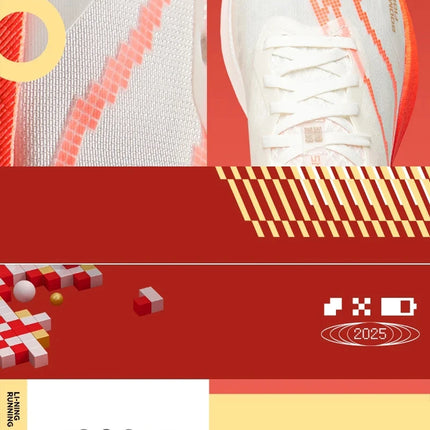 Li-Ning Men's RED HARE 8 PRO Racing Running Shoes BOOM FIBER Cushion Stable Sport Shoes Anti-Slip Wearable Sneakers ARPV003