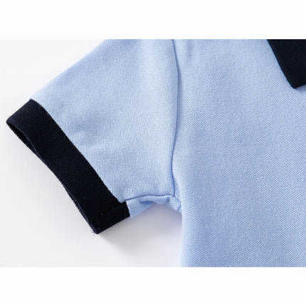 Baby Boys Polo Shirts Kids Short Sleeved T-shirt Cartoon Embroidery Blouses 2025 Summer 2 To 7 Yrs Children's Clothing Toddler