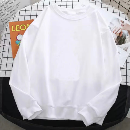 2026 Winter Womens Solid Hoodies Basic Warm Fleece Sweatshirt Soft Breathable O-Neck Pullover Casual Female Clothes