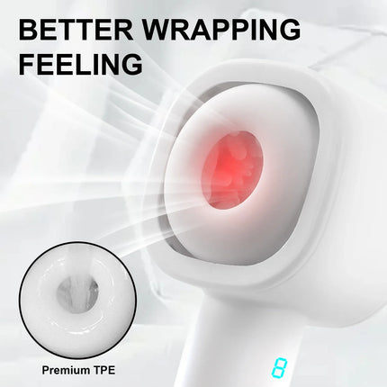 Portable Male Masturbator Handheld Electric Penis Exerciser 8 Frequencies Choose Male Sex Toys Adult Sex Toys 18+