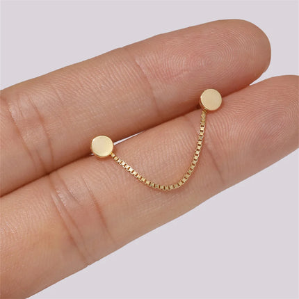 CANNER 1PC 925 Sterling Silver Chain Tassel Piercing Earrings Chain Charm Accessories For Woman Shiny Earring Fine Jewelry Gift