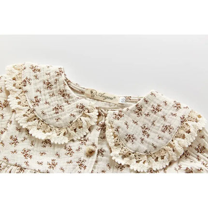 Autumn New Newborn Toddler Girls Cute Lovely Romper Girl Infant Floral Bodysuit Baby Jumpsuit + Hat Suit Casual Outfits Clothes