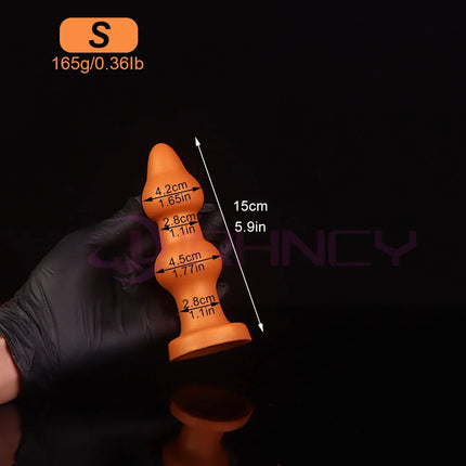 45-90mm Huge Anal Beads Soft Silicone BDSM Adult Sex Toys for Women Men Butt Plug with Suction Cup Anal Dildos Prostate Massage