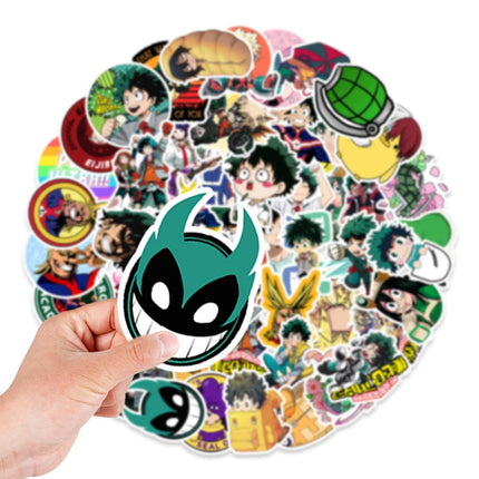 10/30/50/100pcs My Hero Academia Anime Deku Stickers Cool Waterproof Sticker DIY Notebook Phone Luggage Cartoon Graffiti Decals