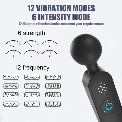 Wireless Dildo AV Vibrators Magic Wand for Women Clitoris Stimulator 72 Frequency Strong Motor Massager Goods Sex Toys for Adult