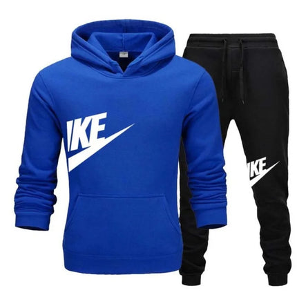 Fashion Outdoor Jogging 2-Piece Set For Men, New Autumn Winter Hooded Sweatshirt And Long Pants Casual Sportswear
