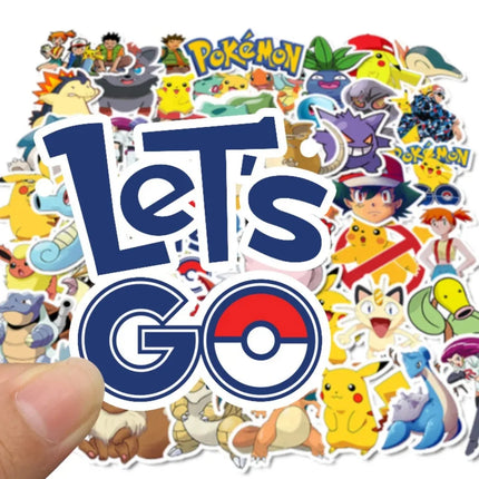 Pokemon Character Stickers Waterproof Cartoon Graffiti Decals for Phone Laptop Guitar Anime Fans Kids Gift