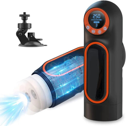 Male Telescopic Sucking Vibration Masturbator Cup Penis Pump Trainer Vagina Masturbation Real Blowjob Machine Sex Toys for Men