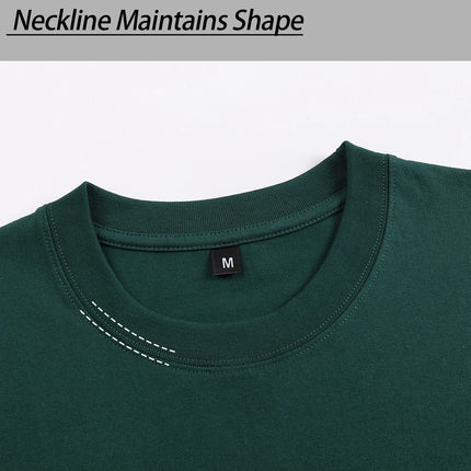 Men's 100% Pure Cotton Fashionable Casual Loose Italian Style Milan Letter Print Round Neck Short Sleeve T-Shirt Top