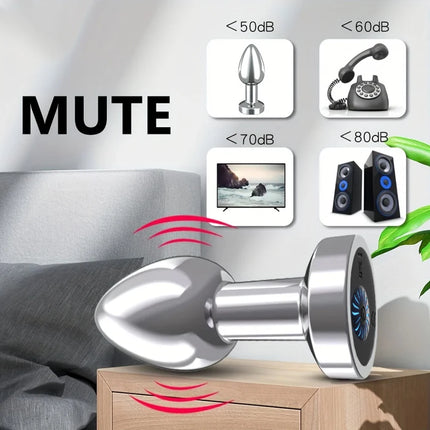 Vibrating Anal Plug Vibrator Remote Control 10 Powerful Vibrations Prostate Massager with Flashing Light Base Sex Toy for Couple