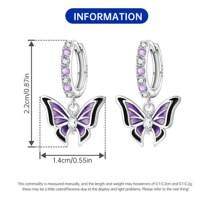 Hot Sale Original 925 Sterling Silver Zircon Pink Paw Print Earrings Heart Flower Leaf Design Women Party Jewelry Gift Ear Loops