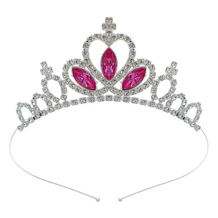 Kids Rhinestone Tiara Princess Headband for Girls Birthday Accessories Bridal Crystal Crown Tiara Wedding Hair Jewelry