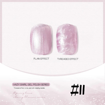 MIANEL 12ML Mother-of-Pearl Mermaid Shimmer Thread Gel Polish 2026 Spring-Summer Collection Fine Glitter Aurora Pearl Nail Art