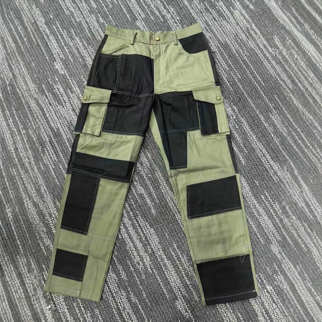 New Cotton Men Cargo Pants Khaki Casual Men Tactical Joggers Cargo Multi-Pocket Fashion Black Army Light gray Trousers Work Wear
