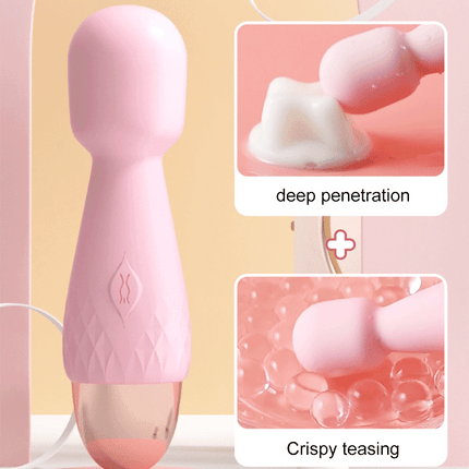 Mini Magic Wand Vibrators for Women Clitoris Stimulator AV Stick G Spot Massager Female Masturbator Adult Sex Toys for Woman