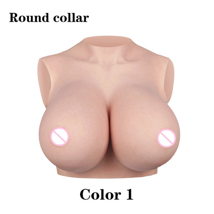 U-CHARMMORE New Process With Bloodshot Design Soft Silicone Breast Forms No-Oil Realistic Boobs For Transvestites