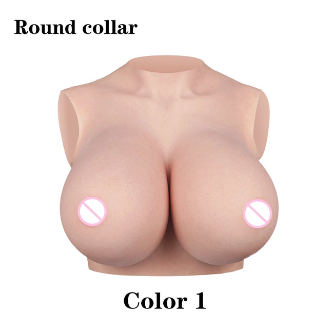 U-CHARMMORE New Process With Bloodshot Design Soft Silicone Breast Forms No-Oil Realistic Boobs For Transvestites