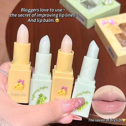 2Pcs Moisturizing Lip Balm & Lip Oil Set Deep Hydration Lip Care Kit Reduces Lip Lines Plumps Lips for Soft And Smooth Pout