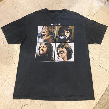 Vintage The Beatles 90s "A Hard Day's Night" Album Cover Printed T-Shirt Unisex Short-sleeved Street Y2K Casual Fashion Clothing
