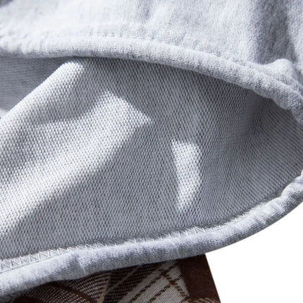 Autumn Hot Sale Of The Season Men's Plaid Hooded Casual Shirt Independent Station Cross-Border Checkered Hoodie Style Floral Patchwork