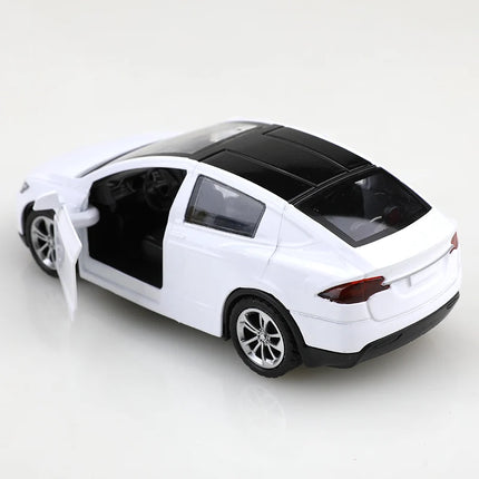 (bagged)1:36 Tesla MODEL X SUV, Alloy Model Car, Simulated vehicle, children alloy car, boy's toy model, car ornaments