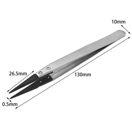 Tweezer For Watch Hands Installation Work Straight Elbow ESD-259 ESD-259A ESD-7A Handle Stainless Antistatic Plastic Tweezers