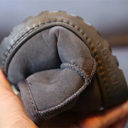 Children Snow Boots Winter Cute Warm Fashion Anti Slip Shoes Kids Boys Girls Leisure Thick Fur Platform Flat Short Boot Sneakers