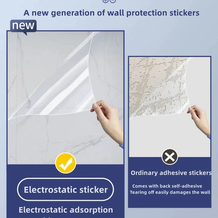 Wall Protective Film Scratch-resistant Anti-dirty Does Not Hurt The Wall Home Transparent Electrostatic Wall Protection Sticker