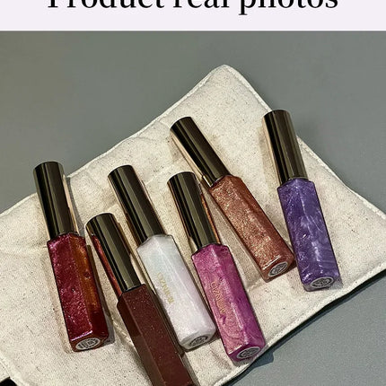 Cizn Galaxy Qin Lip Gloss Moisturizing and Long-Lasting Fine Shimmer Plumping Lip Gloss Mirror-Like Water Gloss Daily Lipstick Cosmetics Same Style as Girl Groups