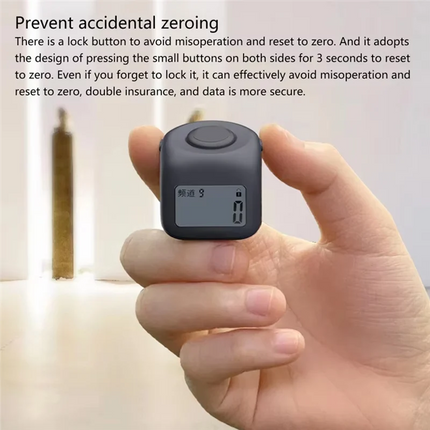Clicker Finger Ring With Lock Function 9 Channels Hand Tally Counter Portable Prayer Counter-Y41A
