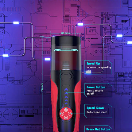 Thrusting Rotating Mastubator Automatic Male Masturbator Cup Pocket Pussy Blowjob Electric Male Piston for Penis Men Sex Toys