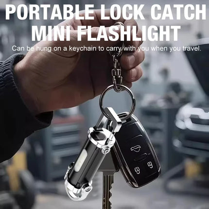 Mini Keychain Light Multi-Functional Portable Outdoor Hook Pocket Floodlight Flashlight - Durable LED Lighting Tool