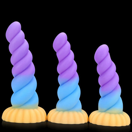 NEW Luminous Anal Plug Female Masturbator Expansion Anal Dildos for Women Soft Silicone Butt Plug Gay Sex Toys Prostate Massager
