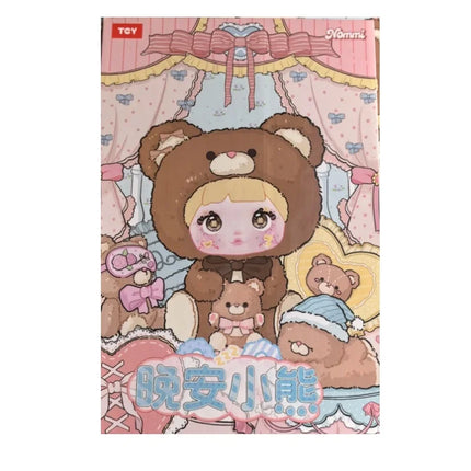 New Genuine 400% Nommi Blind Box Nommi Goodnight Bear Series Vinyl Nommi Doll Room Decoration Collection Doll Mystery Box Gift