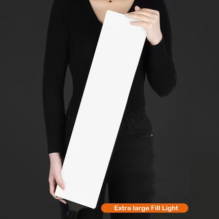 LED Rectangular Video Light Dimmable Continuous Photography Lighting Kit , Long Arm Tripod Stand for Photo Studio Desktop