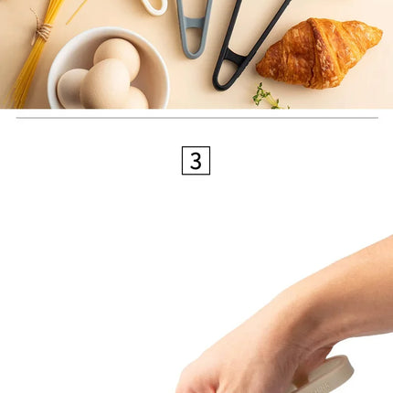 Silicone Grill Tongs Non-Stick Food Bread Clip Heat Resistant BBQ Salad Cooking Serving Clamp Steak Pasta Clip For Kitchen