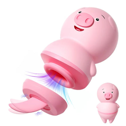 Female Tongue Licking Clitoris Sucking Vibrators Piggy G Spot Vagina Massager Vacuum Stimulator Sex Toys for Women Adults Goods