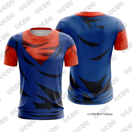2026 Japanese Anime Dragon Ball 3D Print Men's Cosplay T-shirt Summer Short Sleeved Jersey Tees Quick Dry Sports Kids/Adult Tops