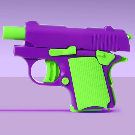 1PC 3D Mini Model Gun 1911 Pistols Hand Toy Pistols Toy Bullets No Fire Rubber Band Launcher Collection Gifts