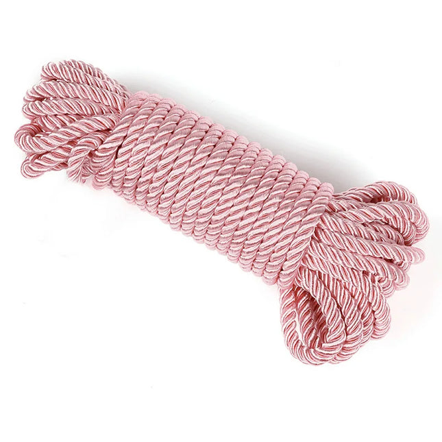10M Soft BDSM Hemp Rope Comfortable Restraint Rope for Adult Role Play Cosplay Flirting Games Sensory Binding Tool for Couples