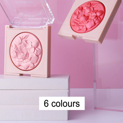 6-color face highlighting and contouring palette in a waterproof and sweatproof formula for music festivals and parties