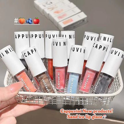 Clear Transparent Grey Purple Lip Gloss Hydrating Drying Lips Mirror Lip Glaze Tint Plumper Moisturizing Crystal Lip Oil Makeup