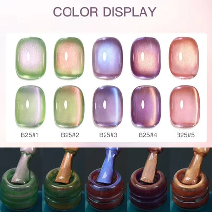 15ml blueberry Cat Eye Magnetic Gel Nail Polish Vernis Semi Permanent Cyan Fruit Gel Polish For Salon Manicure Varnish