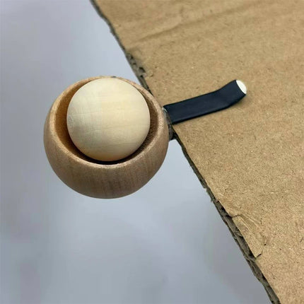 Natural Wood Car Diffuser Flame-Proof Spherical Air Freshener Wooden Odor Eliminator for Car & Home Bedroom Office Desk Interior