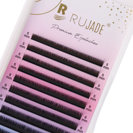 RUJADE Bottom Lower Eyelash 5-8mm Short Natural Individual Under Lashes Soft Professional Faux Mink Lash Extensions