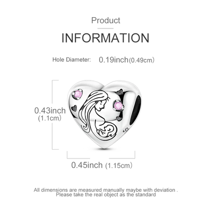2026 Romantic Pink Color Charms Bead 925 Sterling Silver CZ Zircon Love Heart Pendants Fit Original Bracelet DIY Jewelry Gift
