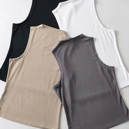 Sexy Crop Tops Black Halter Tank Top Women Summer Camis Turtleneck Camisole Fashion Casual Tube Female Sleeveless Cropped Vest