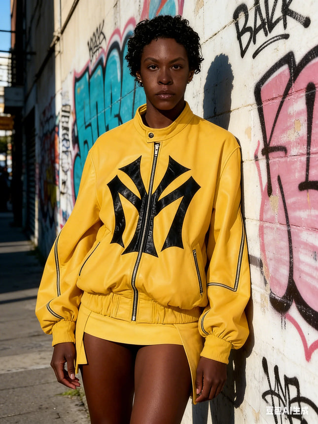 American Style Multi Zipper Design Cross-Border Men's and Women's Loose Letter Embroidery Pattern Fashionable Hoodie