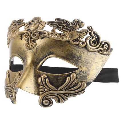 Mask Halloween Prop Supplies Cosplay Masks Golden Costume for Men King Masquerade Party Greek Costume for Men Decorative