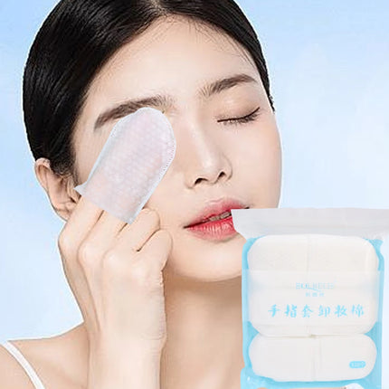 120PCS Makeup Removal Cotton Pads Hand-insert Disposable Makeup Accessories Remover Practical Face Soft U-shaped Remover Paper
